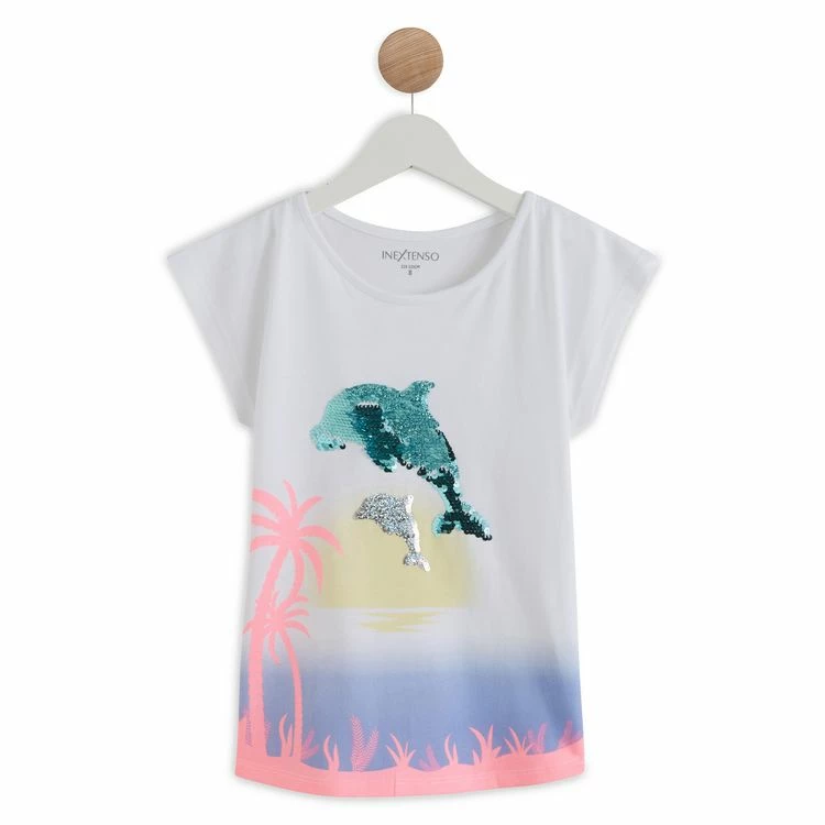 Meilleure vente ⌛ IN EXTENSO T-shirt Manches Courtes à Sequins Fille 🧨 3 Meilleure vente ⌛ IN EXTENSO T-shirt Manches Courtes à Sequins Fille 🧨