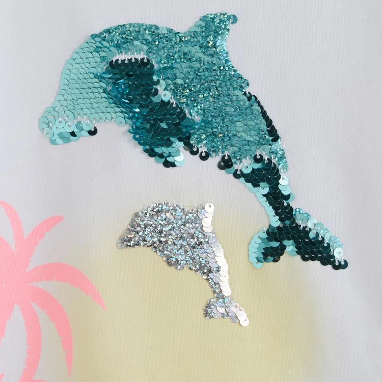 Meilleure vente ⌛ IN EXTENSO T-shirt Manches Courtes à Sequins Fille 🧨 4 Meilleure vente ⌛ IN EXTENSO T-shirt Manches Courtes à Sequins Fille 🧨 – Image 2