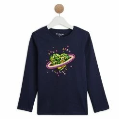 Promo 🔥 IN EXTENSO T-shirt Manches Longues Coeur à Sequins Réversibles Fille 😀