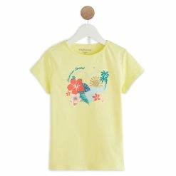 Offres 👍 IN EXTENSO T-shirt Manches Courtes à Fleurs Fille ✔️