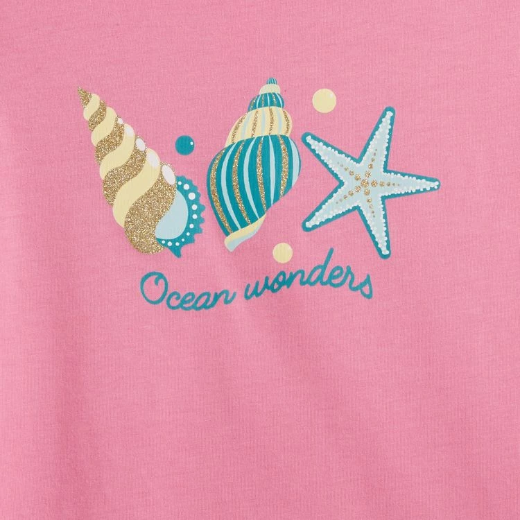 De gros ✔️ IN EXTENSO T-shirt Manches Courtes Coquillages Fille 🔥 4 De gros ✔️ IN EXTENSO T-shirt Manches Courtes Coquillages Fille 🔥 – Image 2