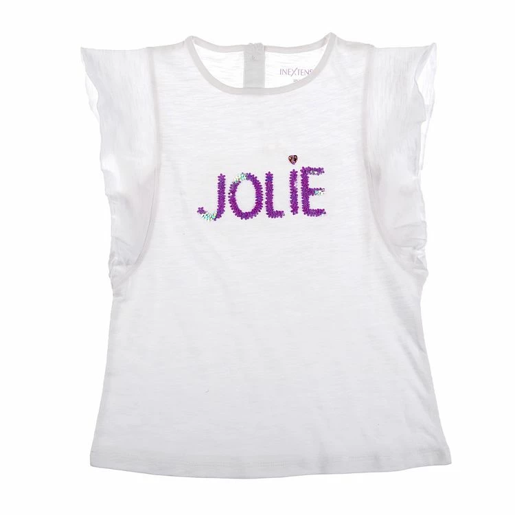 Promo 🤩 IN EXTENSO T-shirt Manches Courtes à Sequins Fille 🎉 3 Promo 🤩 IN EXTENSO T-shirt Manches Courtes à Sequins Fille 🎉