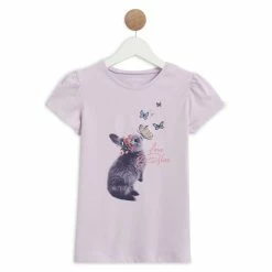 Remise ⭐ IN EXTENSO T-shirt Manches Courtes Lapin Fille 😀