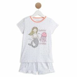 Meilleure vente 🤩 IN EXTENSO Pyjashort Sirène Fille 💯