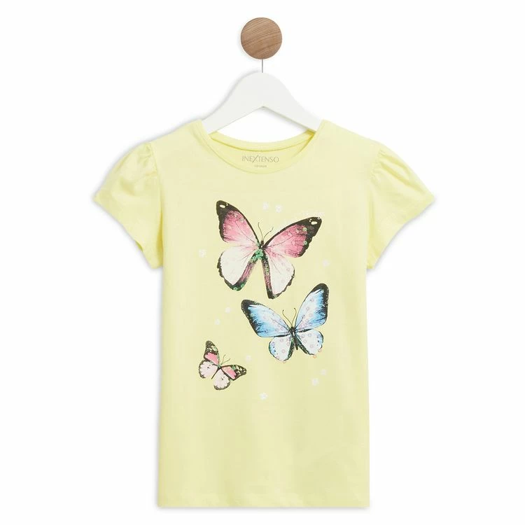 Tout neuf 👏 IN EXTENSO T-shirt Manches Courtes Papillons Fille 🤩 3 Tout neuf 👏 IN EXTENSO T-shirt Manches Courtes Papillons Fille 🤩