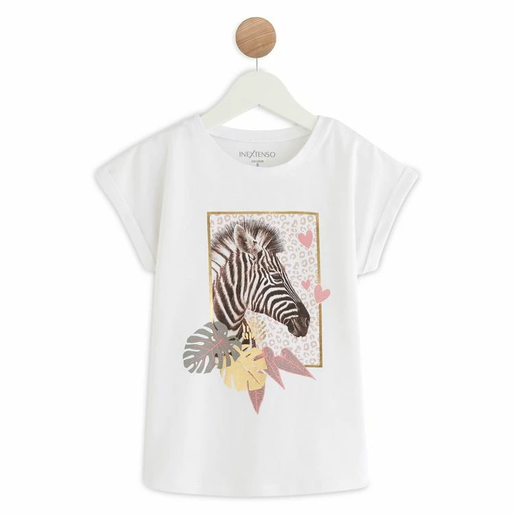 Tout neuf 😀 IN EXTENSO T-shirt Manches Courtes Zèbre Fille 👏 3 Tout neuf 😀 IN EXTENSO T-shirt Manches Courtes Zèbre Fille 👏