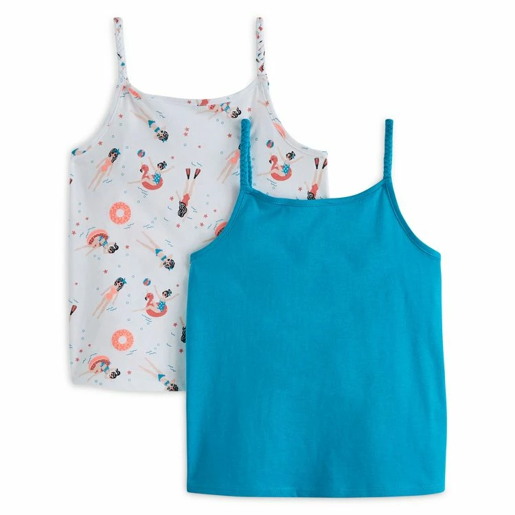 De gros 🥰 IN EXTENSO Lot De 2 Débardeurs Fille 😉 4 De gros 🥰 IN EXTENSO Lot De 2 Débardeurs Fille 😉 – Image 2