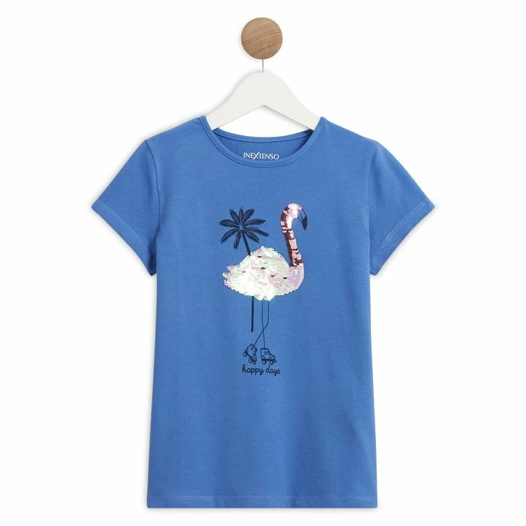 Sortie 🎁 IN EXTENSO T-shirt Manches Courtes à Sequins Réversibles Fille 🔥 3 Sortie 🎁 IN EXTENSO T-shirt Manches Courtes à Sequins Réversibles Fille 🔥