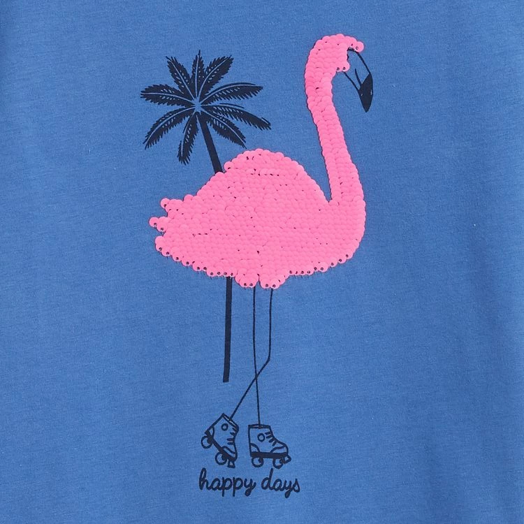 Sortie 🎁 IN EXTENSO T-shirt Manches Courtes à Sequins Réversibles Fille 🔥 4 Sortie 🎁 IN EXTENSO T-shirt Manches Courtes à Sequins Réversibles Fille 🔥 – Image 2