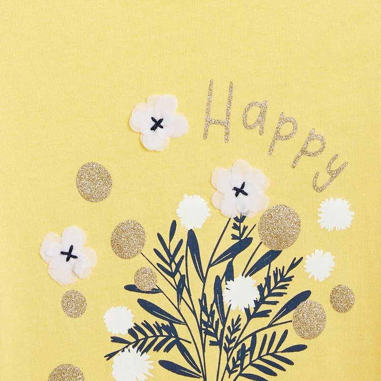 Le moins cher 🧨 IN EXTENSO T-shirt Manches Courtes Avec Fleurs Fille ✔️ 4 Le moins cher 🧨 IN EXTENSO T-shirt Manches Courtes Avec Fleurs Fille ✔️ – Image 2