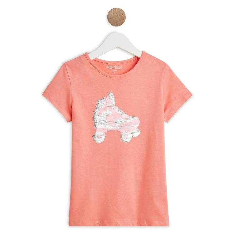 Top 10 😉 IN EXTENSO T-shirt Manches Courtes à Sequins Réversibles Rollers Fille 🎁 3 Top 10 😉 IN EXTENSO T-shirt Manches Courtes à Sequins Réversibles Rollers Fille 🎁
