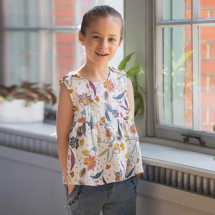 Grosses soldes 😉 Petit Béguin Blouse Fille Mumbai ❤️ 4 Grosses soldes 😉 Petit Béguin Blouse Fille Mumbai ❤️ – Image 2