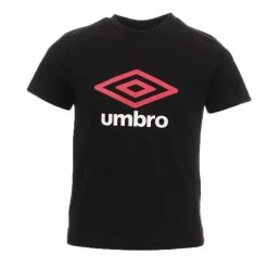 Nouveau 💯 UMBRO T-Shirt Noir Fille Umbro Bas Net ⭐