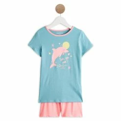 Promo 😍 IN EXTENSO Pyjashort Dauphin Fille ⌛