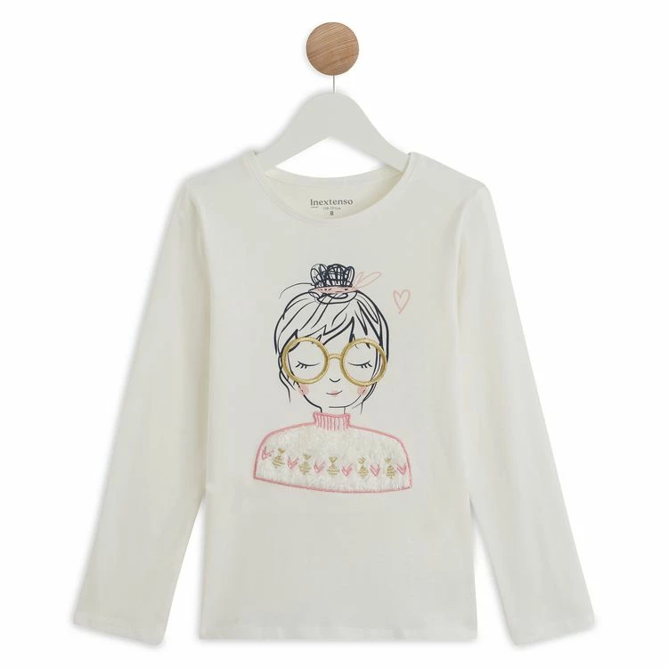 Promo 🔔 IN EXTENSO T-shirt Manches Longues Fille ✨ 3 Promo 🔔 IN EXTENSO T-shirt Manches Longues Fille ✨