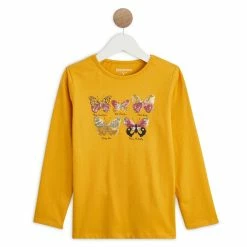 Acheter 🤩 IN EXTENSO T-shirt Manches Longues à Sequins Papillons Fille 👏