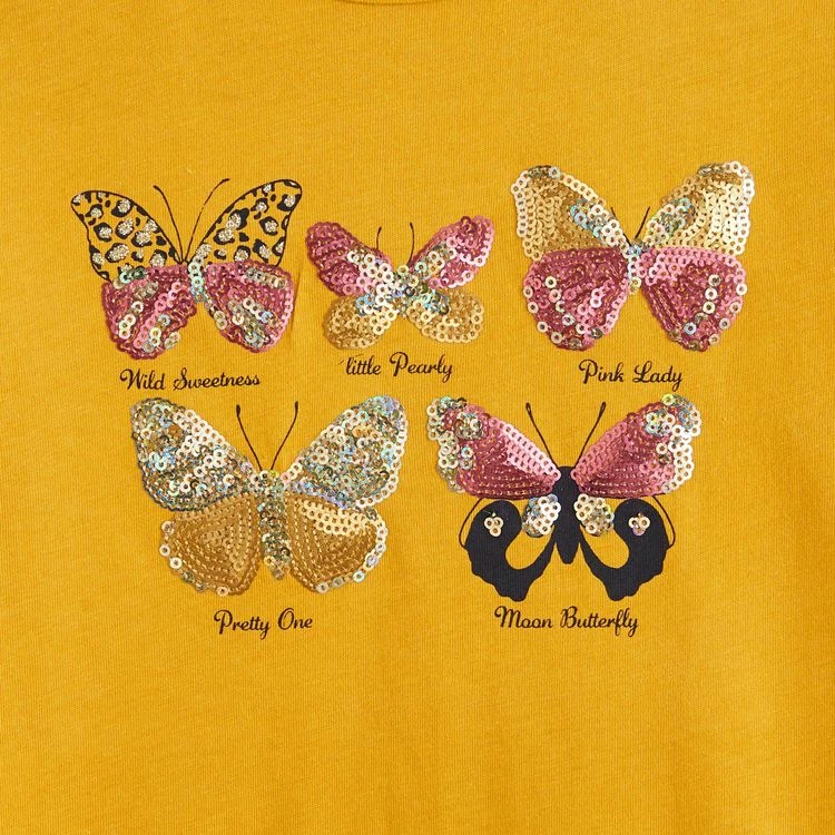 Acheter 🤩 IN EXTENSO T-shirt Manches Longues à Sequins Papillons Fille 👏 4 Acheter 🤩 IN EXTENSO T-shirt Manches Longues à Sequins Papillons Fille 👏 – Image 2