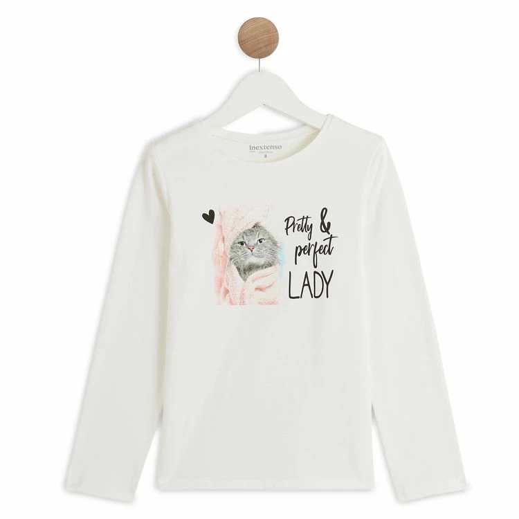 Bon marché ⭐ IN EXTENSO T-shirt Manches Longues Chat Collection Ado Fille ⌛ 3 Bon marché ⭐ IN EXTENSO T-shirt Manches Longues Chat Collection Ado Fille ⌛