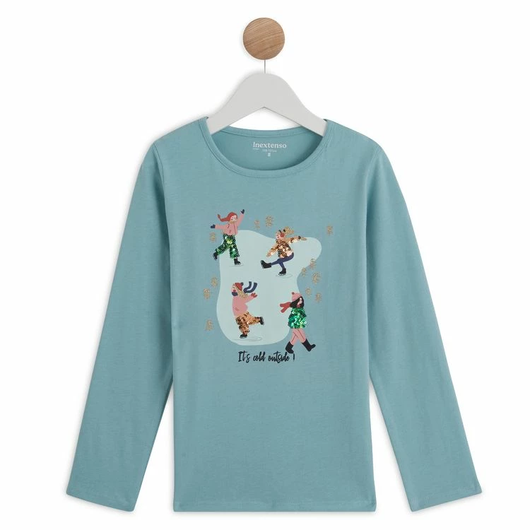 Remise 👍 IN EXTENSO T-shirt Manches Longues Fille 😀 3 Remise 👍 IN EXTENSO T-shirt Manches Longues Fille 😀