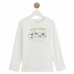 Budget 💯 IN EXTENSO T-shirt Manches Longues Chiens Fille 😀