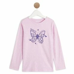 Coupon 👍 IN EXTENSO T-shirt Manches Longues Papillon Fille 🛒