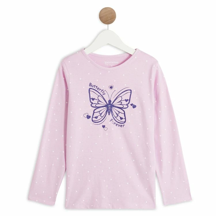 Coupon 👍 IN EXTENSO T-shirt Manches Longues Papillon Fille 🛒 3 Coupon 👍 IN EXTENSO T-shirt Manches Longues Papillon Fille 🛒
