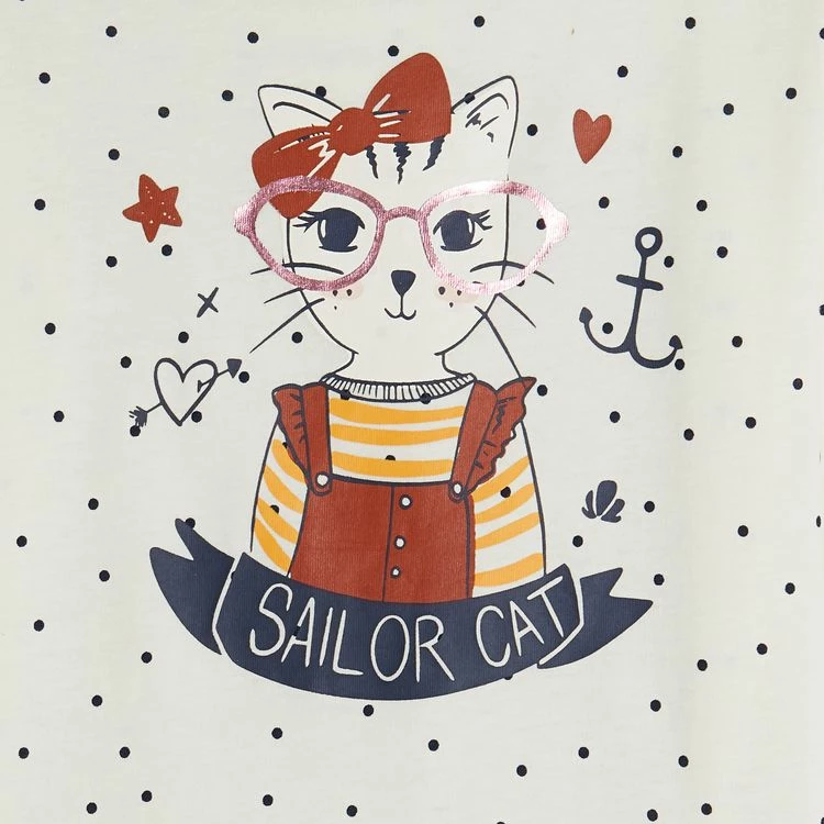 Bon marché ❤️ IN EXTENSO Lot De 2 T-shirt Manches Longues Fille 🔔 4 Bon marché ❤️ IN EXTENSO Lot De 2 T-shirt Manches Longues Fille 🔔 – Image 2