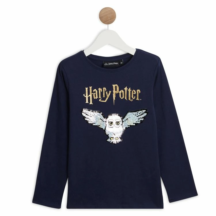 Sortie 🛒 HARRY POTTER T-shirt Manches Longues Chouette Edwige Fille 🤩 3 Sortie 🛒 HARRY POTTER T-shirt Manches Longues Chouette Edwige Fille 🤩