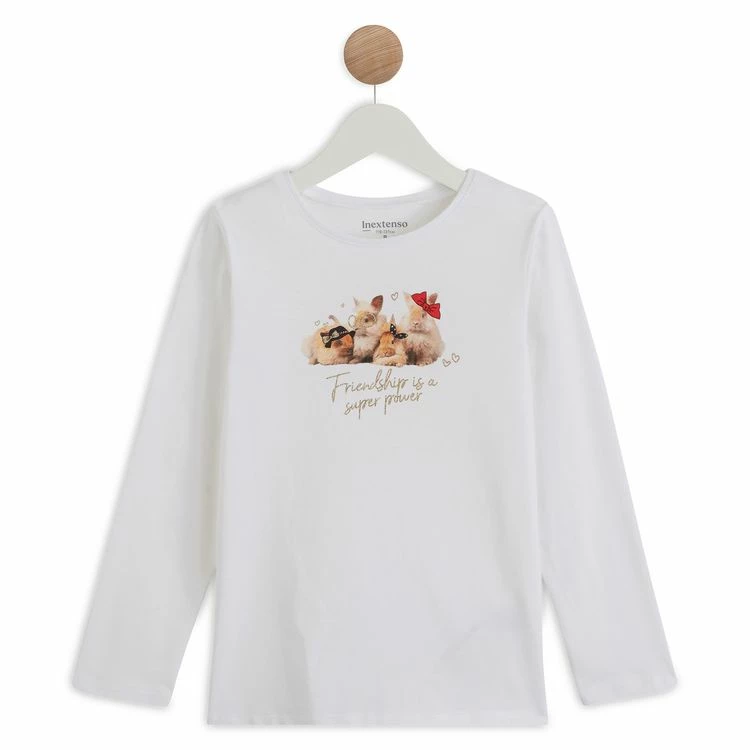 Remise 🔥 IN EXTENSO T-shirt Manches Longues Lapins Fille 👍 3 Remise 🔥 IN EXTENSO T-shirt Manches Longues Lapins Fille 👍