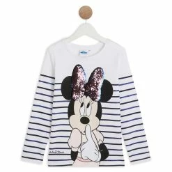 Meilleur prix 😍 MINNIE T-shirt Manches Longues à Sequins Réversibles Fille 💯