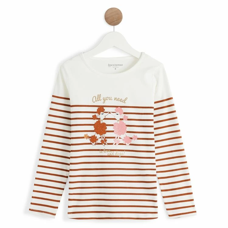 Remise ⭐ IN EXTENSO T-shirt Manches Longues Fille ✨ 3 Remise ⭐ IN EXTENSO T-shirt Manches Longues Fille ✨