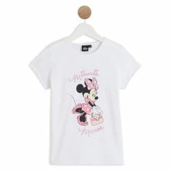 Le moins cher ✨ MINNIE T-shirt Manches Courtes Fille ⭐