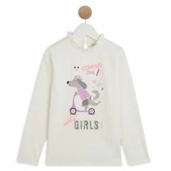 Le moins cher 🎁 IN EXTENSO T-shirt Manches Longues Chien Fille 👍