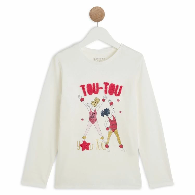 Tout neuf ⌛ IN EXTENSO T-shirt Manches Longues Fille 🎁 3 Tout neuf ⌛ IN EXTENSO T-shirt Manches Longues Fille 🎁