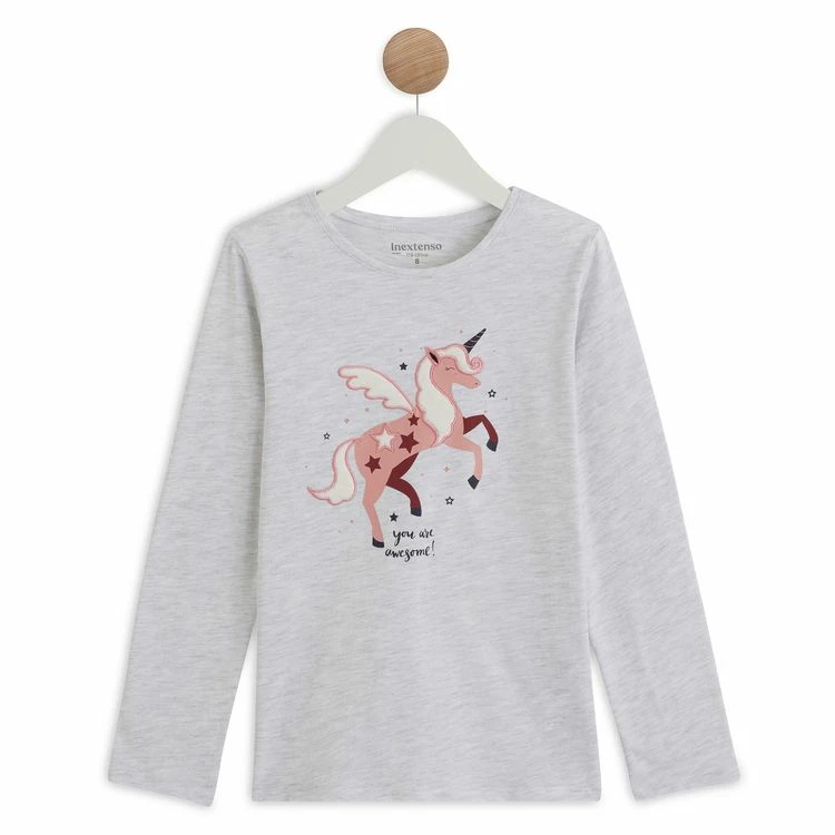 Meilleure vente 🛒 IN EXTENSO T-shirt Manches Longues Licorne Fille ✨ 3 Meilleure vente 🛒 IN EXTENSO T-shirt Manches Longues Licorne Fille ✨