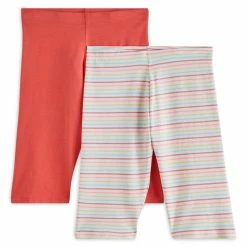 Le moins cher 💯 IN EXTENSO Lot De 2 Leggings Courts à Rayures Fille 🥰