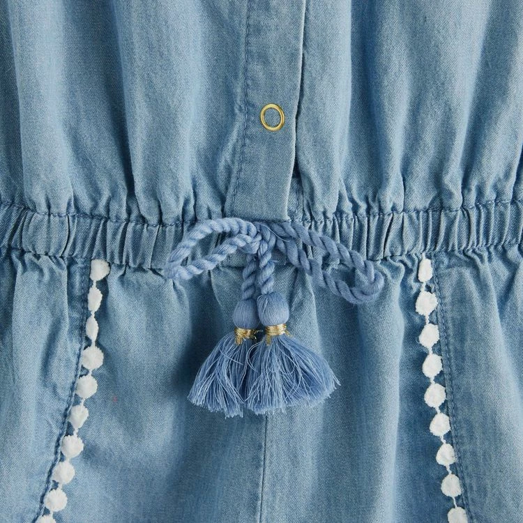 Nouveau ✔️ IN EXTENSO Combishort En Jean Fille 🔥 4 Nouveau ✔️ IN EXTENSO Combishort En Jean Fille 🔥 – Image 2