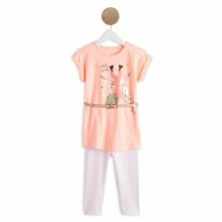 Acheter ❤️ IN EXTENSO Ensemble Jersey Tunique + Legging Avec Ceinture Fille 🔔